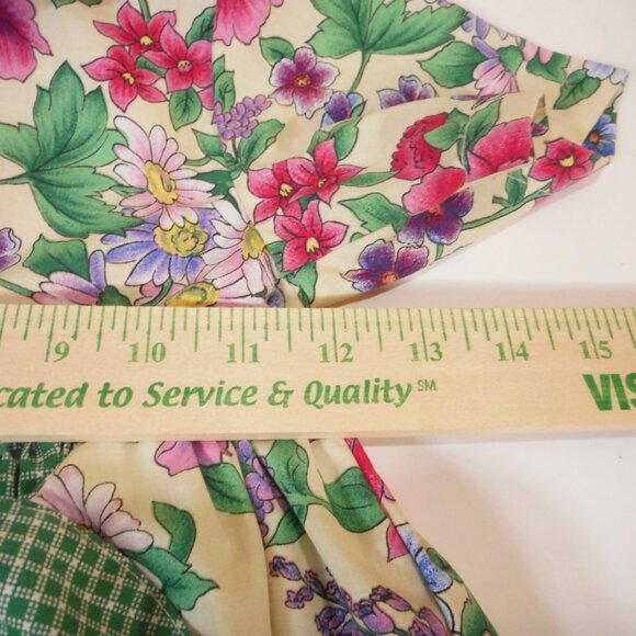 Vintage Rachels Kids Dress Size 5 Floral Button-up Front 90s Collar Garden Party - Picture 5 of 10